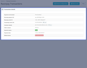 PrestaShop Razorpay Payment Gateway
