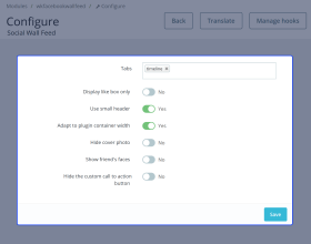 Prestashop Social Wall Feed