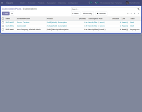 Odoo Subscription Management