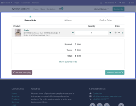 Odoo Website Customize Bundle Products
