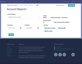 Odoo Accounting Web Report