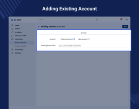 CS-Cart Stripe Connect Custom Account