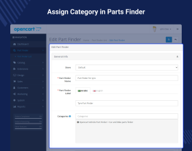 Opencart Vehicle Part Finder