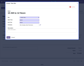 Odoo Appointment Management System