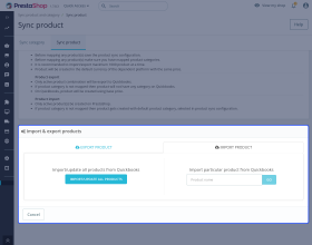 Prestashop QuickBooks Connector