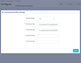 PrestaShop Worldpay Payment Gateway
