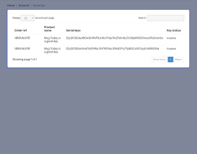 Prestashop Product Serial Key Manager