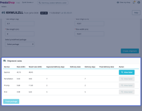 Prestashop EasyPost Shipping