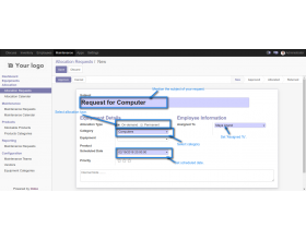 Odoo Equipment Allocations