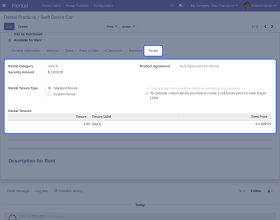 Odoo Rental Sale Management