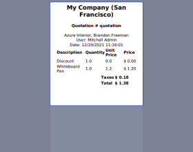 Odoo POS Save Quotations