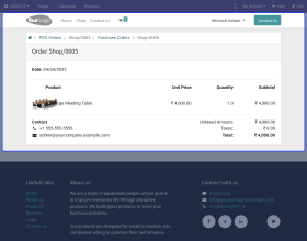 Odoo POS Order On Website