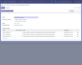 Odoo Marketplace Seller Collection Page