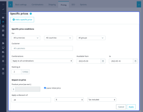 Prestashop Quantity Discount Block