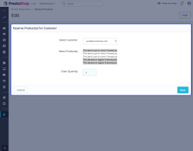 Prestashop Product Reservation