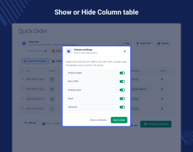 WooCommerce Quick Order Plugin