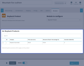Prestashop Buyback Program
