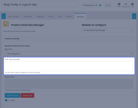 Prestashop Product Serial Key Manager