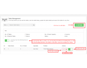 Restaurant Table Management for Shopify