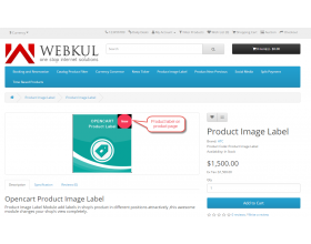 Opencart Product Label