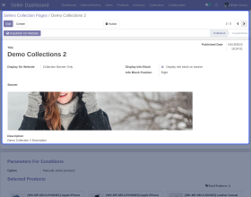 Odoo Marketplace Seller Collection Page