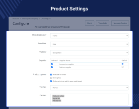 PrestaShop AliExpress Dropshipping - API Based