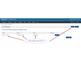 Opencart Event Manager