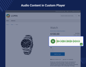 Magento 2 Audio Player