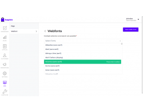 Laravel eCommerce Google Web Fonts