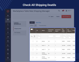Magento 2 Table Rate Shipping Marketplace Add-on