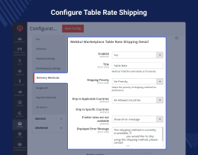 Magento 2 Table Rate Shipping Marketplace Add-on