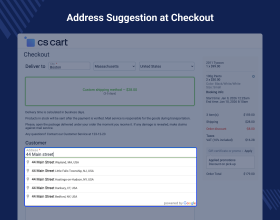 CS-Cart Google Address Autocomplete