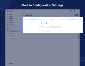 CS-Cart Stripe POS Terminal Connector