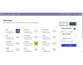 Odoo SaaS Custom Plans