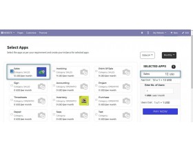 Odoo SaaS Custom Plans