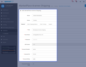 Opencart Marketplace Aramex Shipping