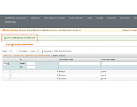Web Push Notification for Magento (OpenMage)