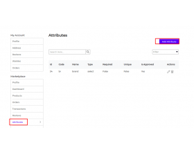 Laravel eCommerce Marketplace Custom Attribute