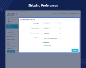 Prestashop UPS Shipping
