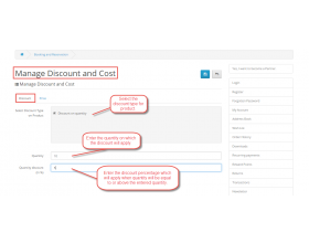 Opencart Marketplace Advanced Booking Reservation Discount