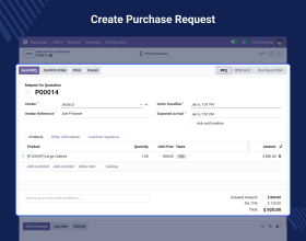 Odoo Portal Purchase Signature