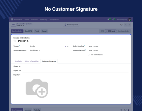 Odoo Portal Purchase Signature