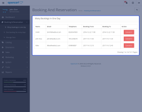 Opencart Booking Reservation System