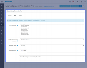 Opencart Marketplace Multi Tenant Pre-Order