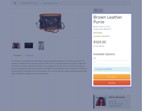 Opencart Marketplace Multi Tenant Pre-Order