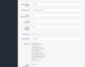 Opencart UPS Shipping Management