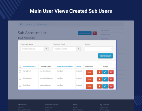 OpenCart Customer Sub Account