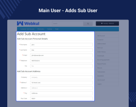 OpenCart Customer Sub Account