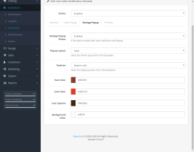 OpenCart Live Sales Order Pop-up Notification