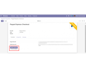 Odoo Website Payment Paypal Recurring